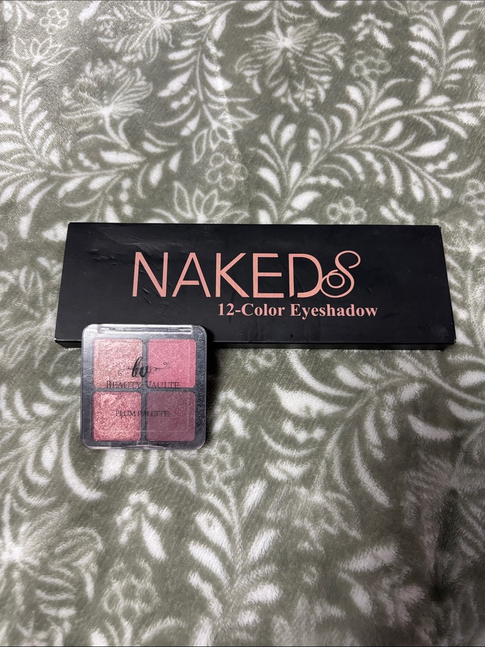 NAK 12-Color Eyeshadow Palette – Rose Pink & Mauve Tones